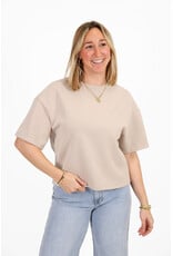 21Jewelz Effen boxy shirt - taupe