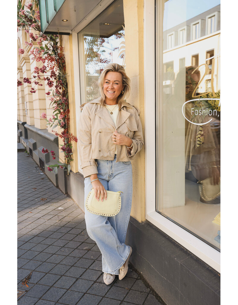 21Jewelz Kort jasje met knopen - beige