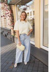 21Jewelz Effen boxy shirt - geel