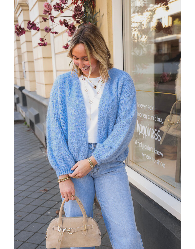 21Jewelz Gebreid vest - blauw