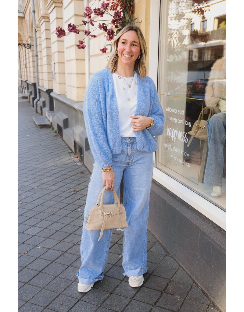 21Jewelz Gebreid vest - blauw