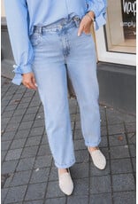 21Jewelz Mom jeans met omgeslagen pijp - lichtblauw