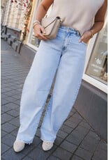 21Jewelz Gerafelde barrel jeans - lichtblauw