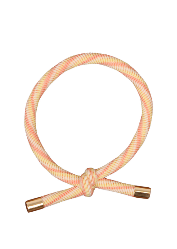 21Jewelz Haar elastiekje - geel/roze/ecru