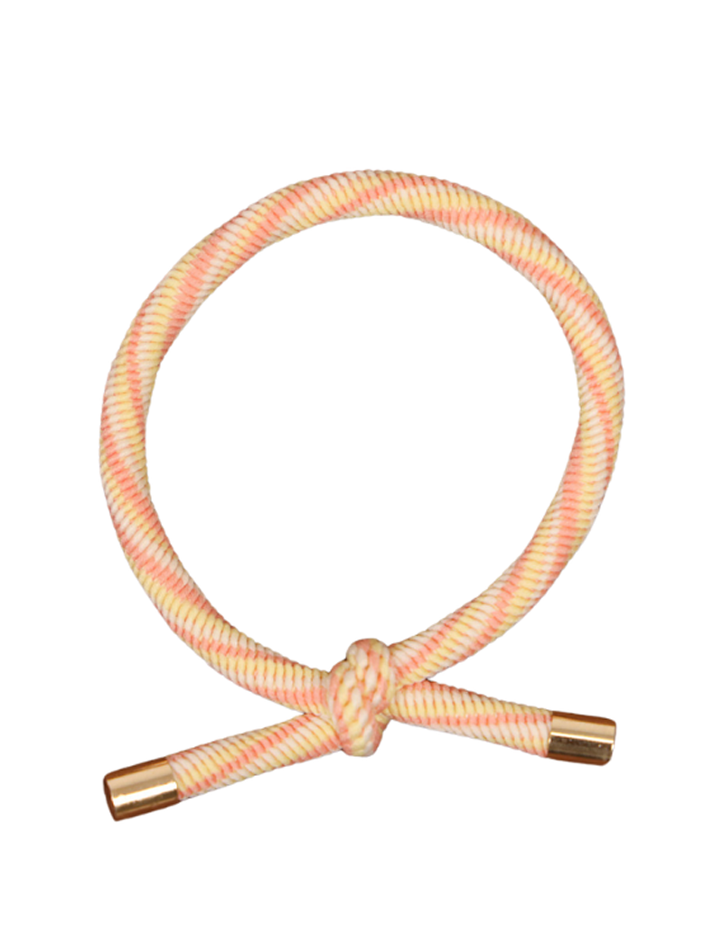 21Jewelz Haar elastiekje - geel/roze/ecru