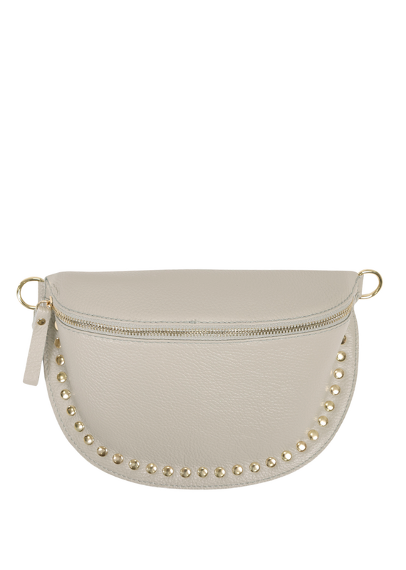 21Jewelz Crossbody tas met studs - lichtgrijs