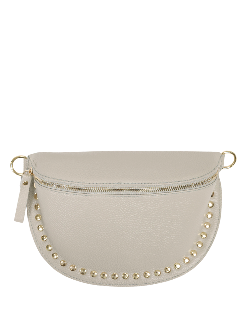 21Jewelz Crossbody tas met studs - lichtgrijs