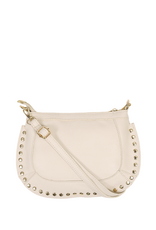 21Jewelz Middelgrote tas met gouden studs - ecru