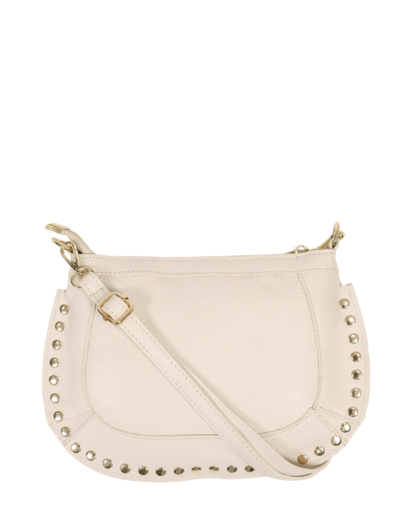 21Jewelz Middelgrote tas met gouden studs - ecru