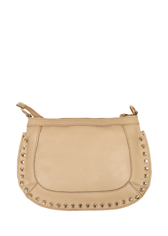21Jewelz Middelgrote tas met gouden studs - beige