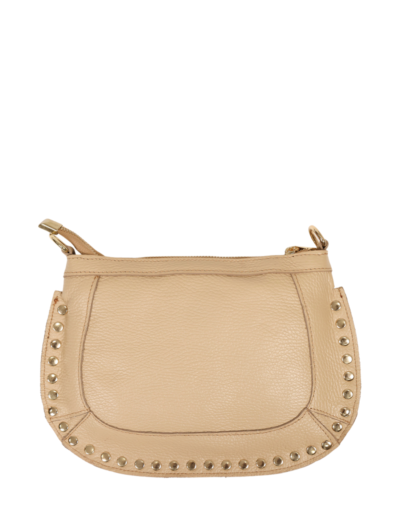 21Jewelz Middelgrote tas met gouden studs - beige