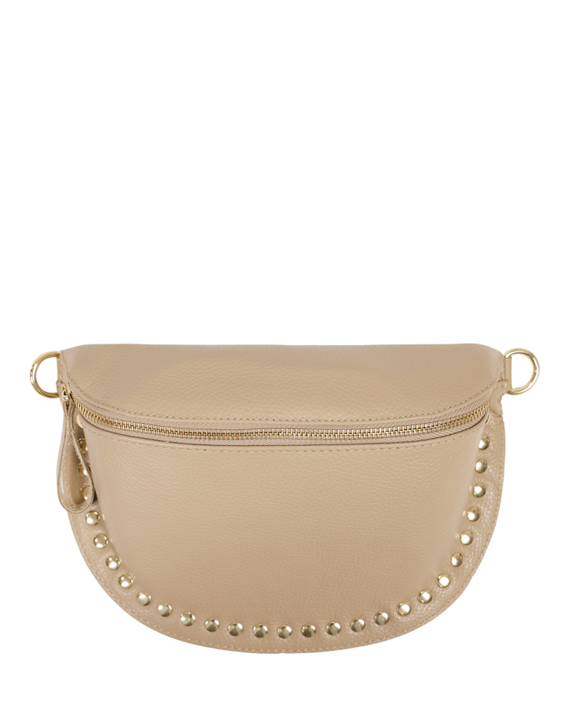 21Jewelz Crossbody tas met studs - donker beige