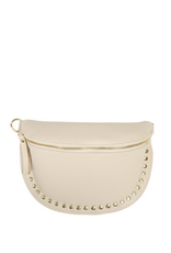 21Jewelz Crossbody tas met gouden studs - ecru