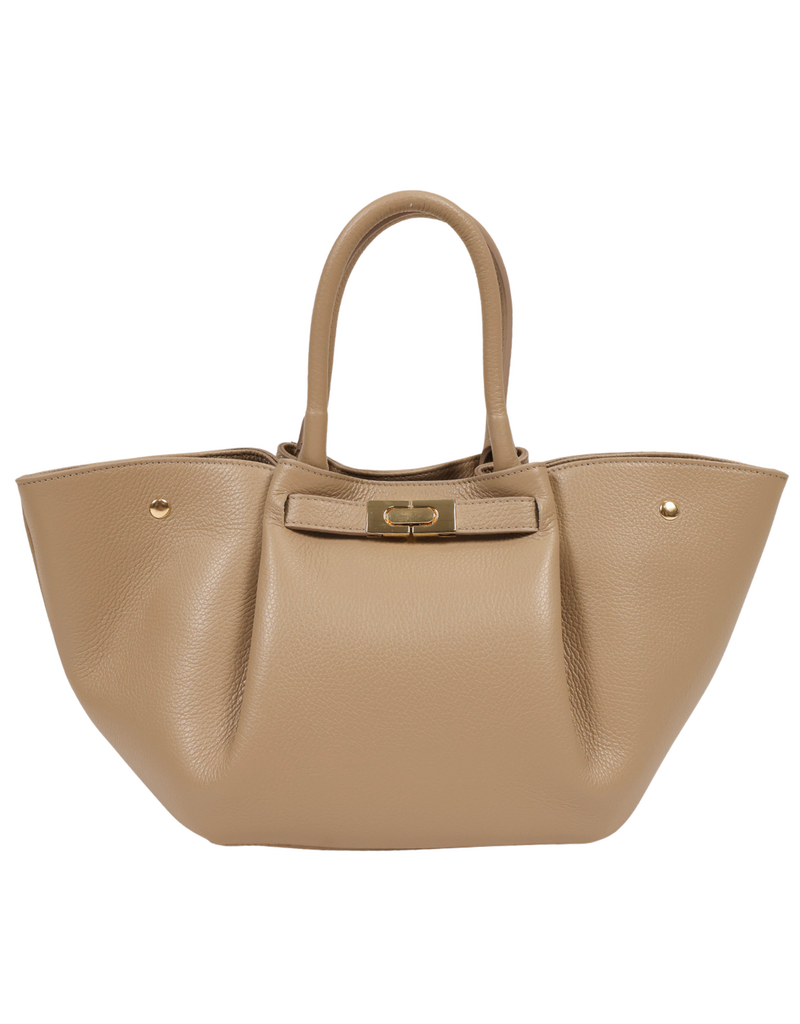 21Jewelz Shopper met gouden sluiting - taupe