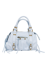 21Jewelz Tasje met franjes en gouden details - lichtblauw