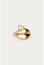 My Jewellery My Jewellery | Minimalistische ring met open hart - goud