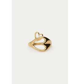 My Jewellery My Jewellery | Minimalistische ring met open hart - goud