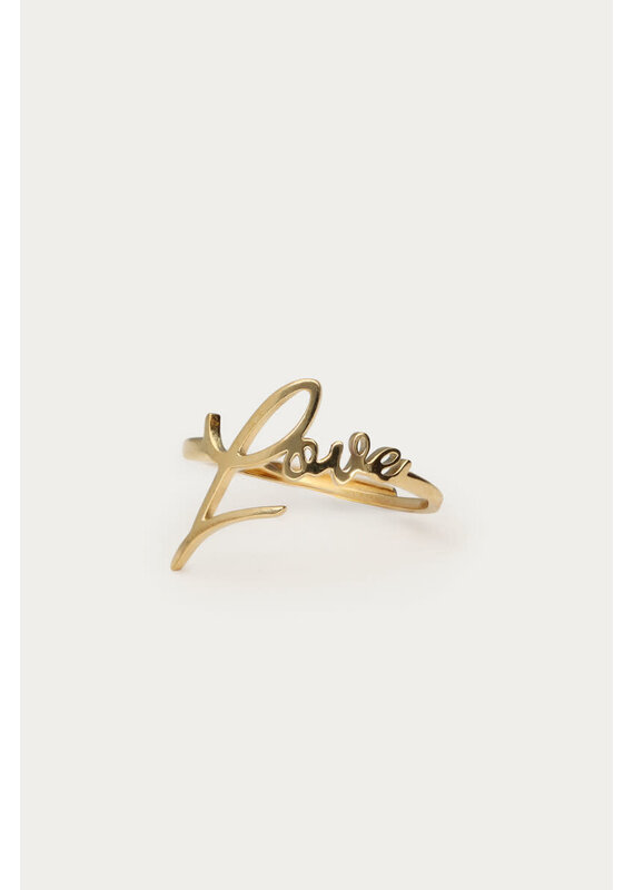 My Jewellery My Jewellery | Bold ring love - goud