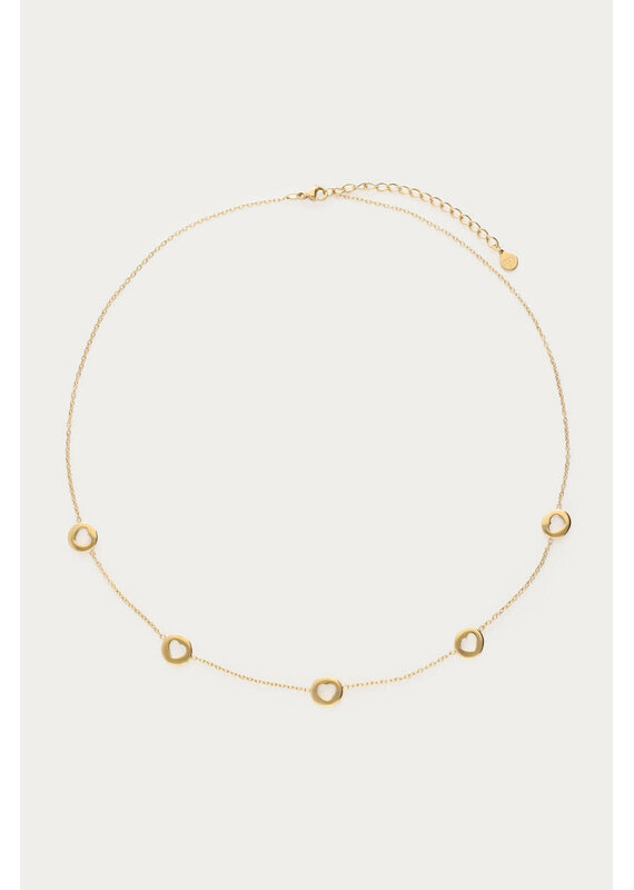 My Jewellery My Jewellery | Love ketting met open hartjes - goud