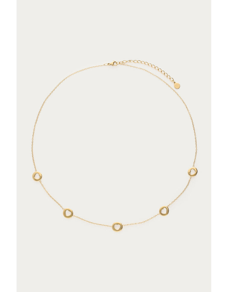 My Jewellery My Jewellery | Love ketting met open hartjes - goud