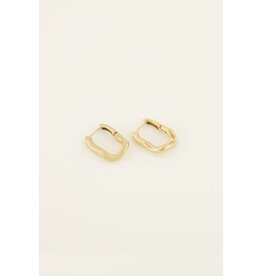 My Jewellery My Jewellery | Swirl oorhangers ovaal - goud