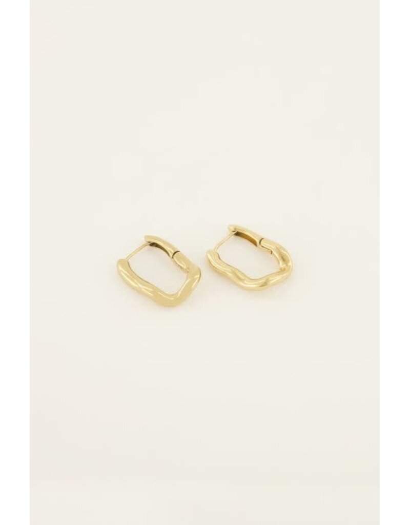 My Jewellery My Jewellery | Swirl oorhangers ovaal - goud