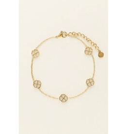 My Jewellery My Jewellery | Armband met klavertjes - goud