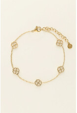 My Jewellery My Jewellery | Armband met klavertjes - goud