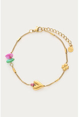 My Jewellery My Jewellery | Armband met klaver & hart - goud