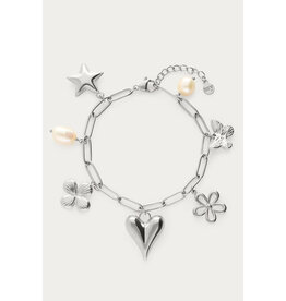 My Jewellery My Jewellery | Schakelarmband met multi bedels - zilver