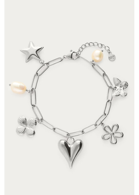 My Jewellery My Jewellery | Schakelarmband met multi bedels - zilver