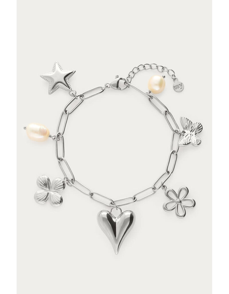 My Jewellery My Jewellery | Schakelarmband met multi bedels - zilver