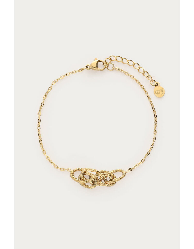 My Jewellery My Jewellery | Minimalistische armband met cirkels - goud