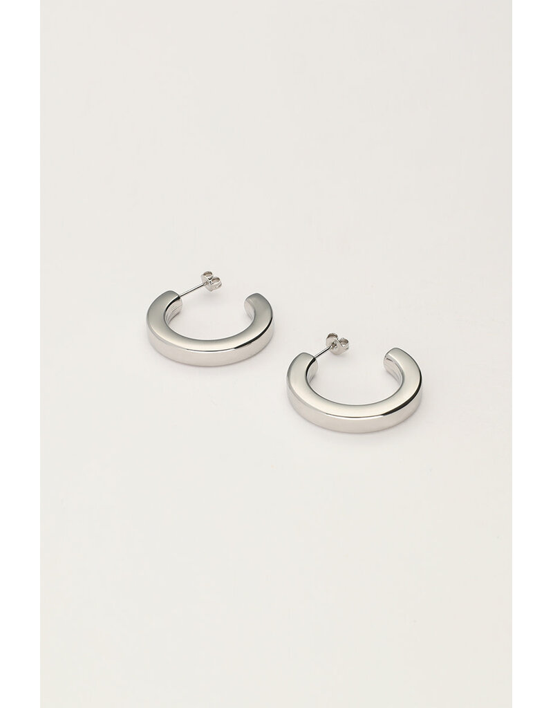 My Jewellery My Jewellery | Open oorringen plat - zilver