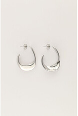 My Jewellery My Jewellery | Bold oorringen open ovaal dun - zilver