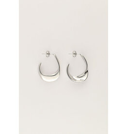 My Jewellery My Jewellery | Bold oorringen open ovaal dun - zilver