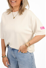 21Jewelz Sweater T-shirt met embleem - ecru
