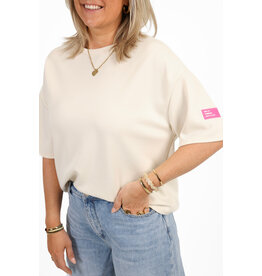 21Jewelz Sweater T-shirt met embleem - ecru