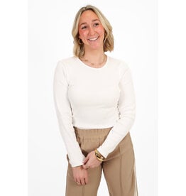 21Jewelz Basic rib longsleeve - wit