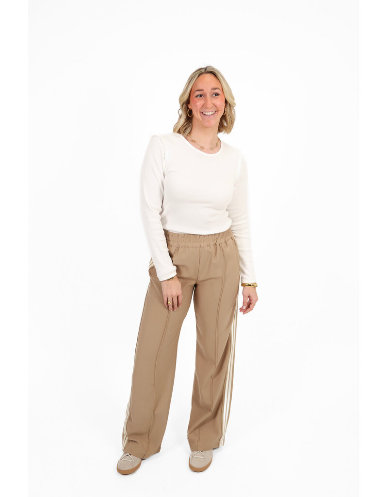 21Jewelz Beige jogger met streep