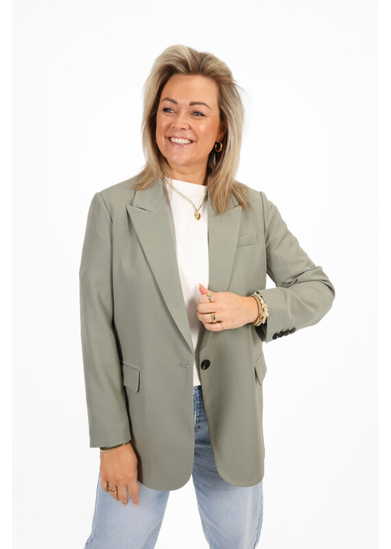 21Jewelz Effen blazer - lichtgroen