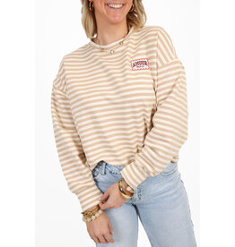 21Jewelz Strepen sweater amour paris - beige
