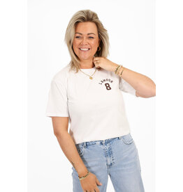 21Jewelz T-shirt l'amour - wit/bruin