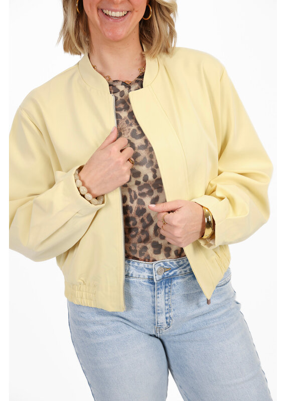 21Jewelz Basic bomber jasje - geel