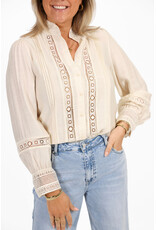 21Jewelz Kanten blouse - ecru