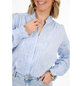 21Jewelz Blouse met borduursel - blauw