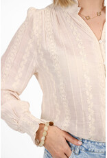 21Jewelz Geborduurde blouse met knoopjes - beige