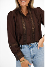 21Jewelz Kanten blouse - bruin