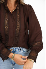 21Jewelz Kanten blouse - bruin