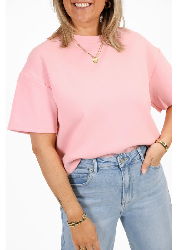 21Jewelz Effen boxy shirt - roze